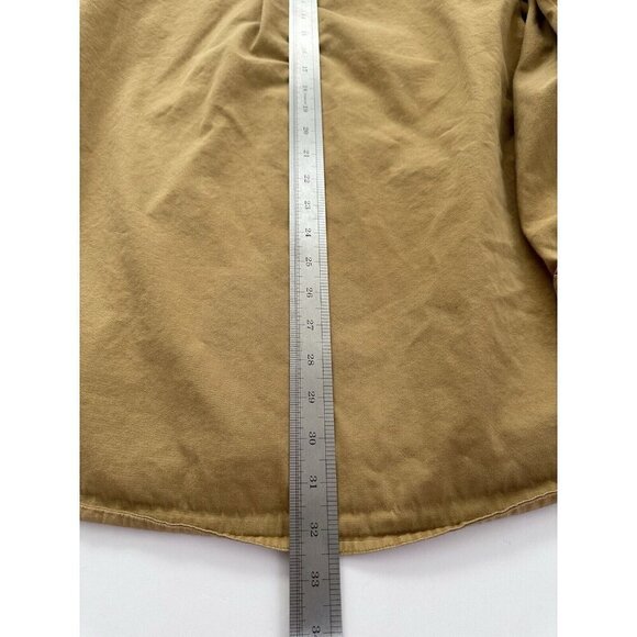 THE TERRITORY AHEAD Mens Jean Shirt XL Cotton Button Up Mustard Grandpacore READ - Picture 11 of 13